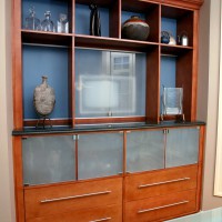 Display Cabinet with Sand-Blasted Doors - Long Branch, NJ